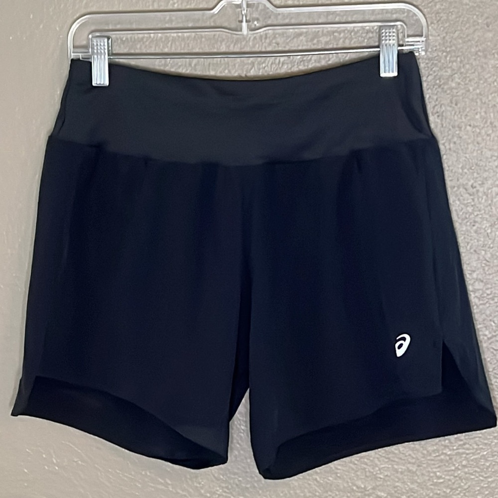 ASICS Road Reflective Short Black Size Medium - Picture 1 of 11